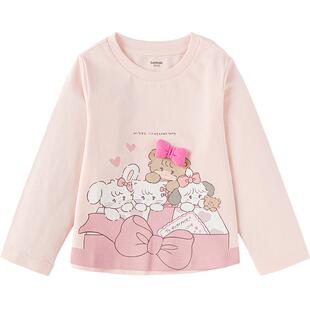 【mikko联名商场同款】巴拉巴拉童装儿童长袖t恤女童2026新款春装