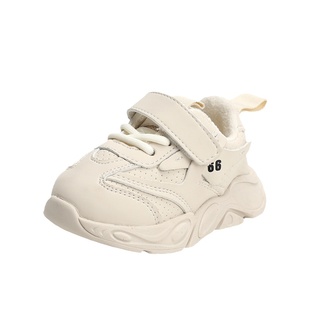 小步点宝宝鞋冬季软底婴儿学步鞋儿童小白鞋男童加绒棉鞋女宝鞋子