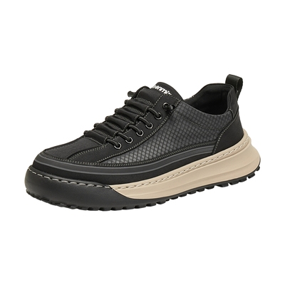 天美意厚底增高休闲运动鞋户外男鞋工装鞋男士鞋子男2026春季新款