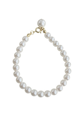 高光玻璃珍珠钢丝线手链