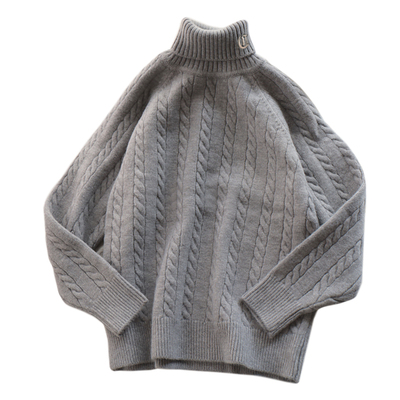 中学生加厚高领毛衣大童青少年