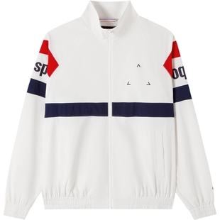 乐卡克法国公鸡2025年秋冬新品男女同款梭织夹克复古潮流拼接外套