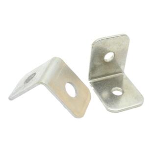 32*32镀锌加固小角码孔径6 8直角L型90度木板层板连接三角铁支架