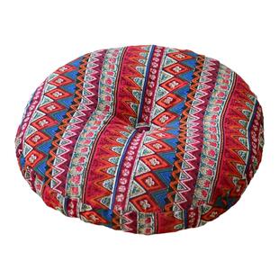 包邮加厚圆形坐垫棉麻蒲团飘窗垫榻榻米胖子垫布艺拜垫茶楼瑜伽垫