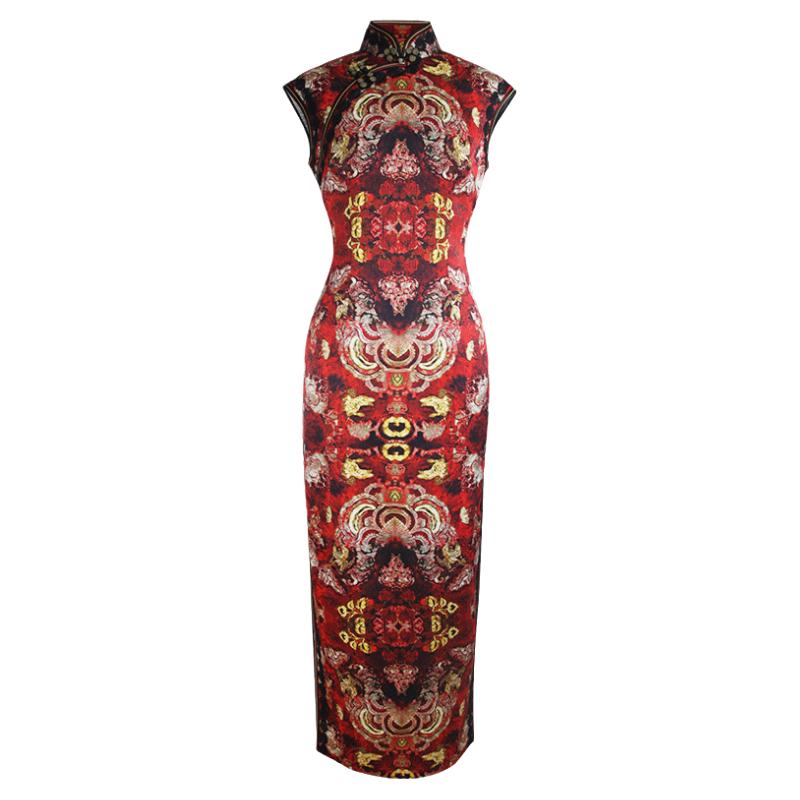 手工端庄优雅风海派母亲年会旗袍