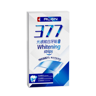 377美白牙贴牙齿去黄强效洁白变白清洁牙渍神器贴片速白旗舰正品