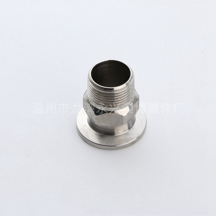304不锈钢真空六角外丝卡盘外螺纹接头KF16/25/40/501/24分高真空