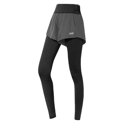 收腹假两件高腰显瘦遮臀高弹