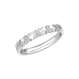 DRHEART挚爱一生结婚对戒情侣戒女士钻戒K金QW0272