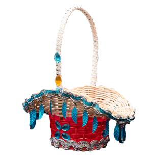 罗敷行舞蹈篮子跳舞手提小花篮纯手工藤桃李比赛跳舞表演出道具篮