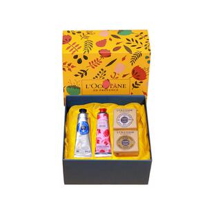 欧舒丹樱花护手霜玫瑰润手霜马鞭草香皂套装婚庆商务送伴手礼盒