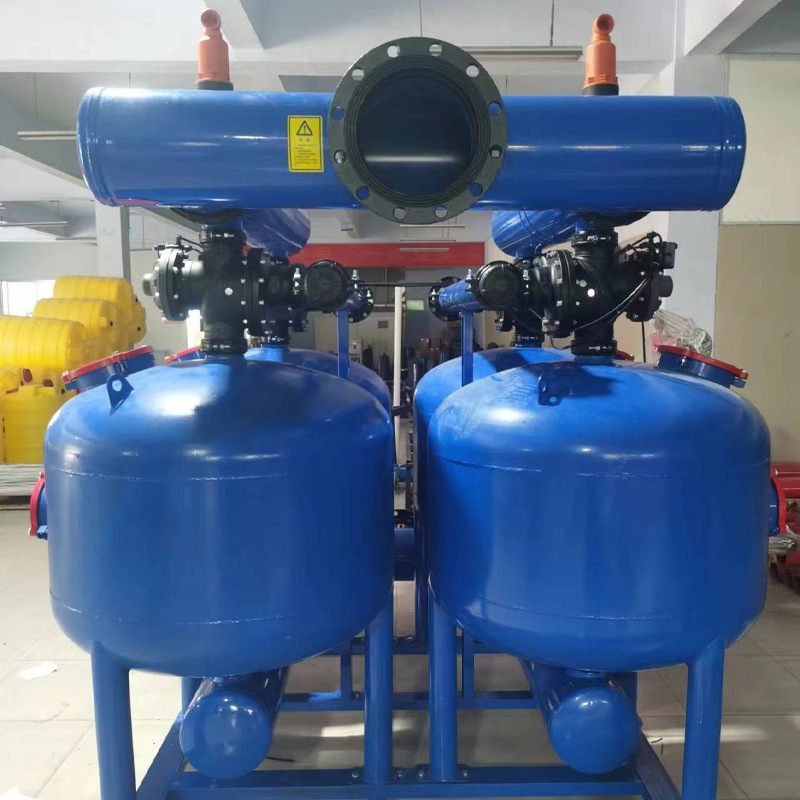 招标工程大田全自动反冲洗砂石叠片过滤器双腔两排砂石过滤器智能