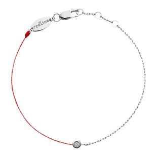 redline/红绳女士2023新款Minimaliste 0.02克拉钻石半绳半链手链