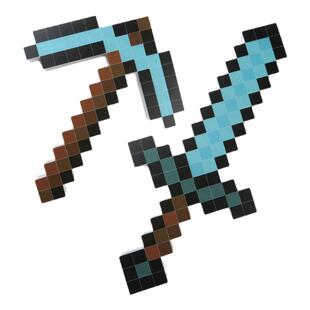 我的世界游戏周边武器道具钻石剑镐儿童木制玩具模型道具收藏摆件