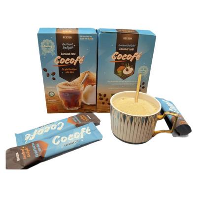 越南代购REXSUN椰奶cocofe冰糖椰子速溶咖啡Coconut cafe清真盒装