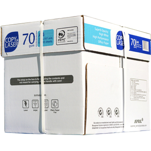拉泽COPY&LASER复印纸A4A3纯木浆打印纸激光彩喷墨70克5包开增票