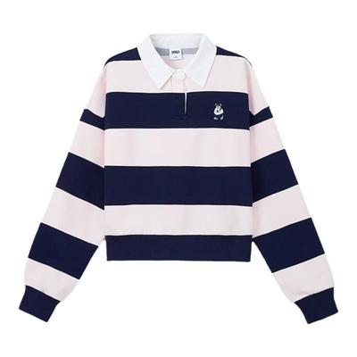 SPAO春季新品小熊Woodie条纹卫衣