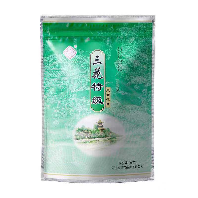 老成都三花特级茉莉花茶袋装茶叶
