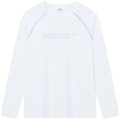 特步童装2026年圆领上衣中大童户外打底衫男大童速干运动长袖t恤