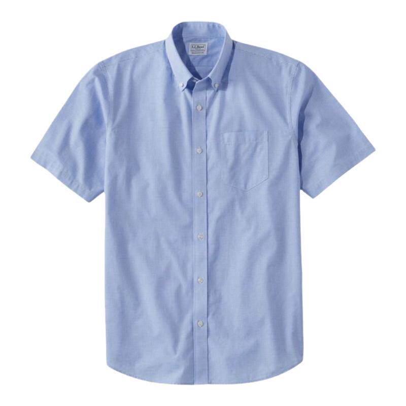 L.L.Bean/宾恩男短袖格子衬衫