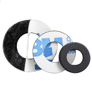 pvc黑色平垫单面背胶 粘胶塑料圆垫圈带胶螺丝垫片绝缘硬介子定做