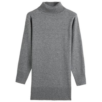 羊绒衫打底高领毛衣女中长款宽松