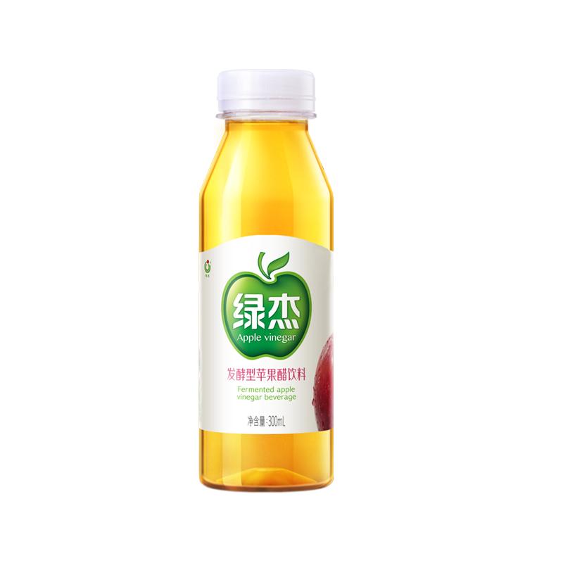 綠杰發(fā)酵型蘋果醋飲料300ml*15瓶整箱0代糖0脂肪酸甜爽口健康飲料