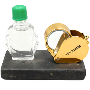 放大镜30倍黄金鉴定套装试金石水验金工具鉴定别真假检测首饰打金