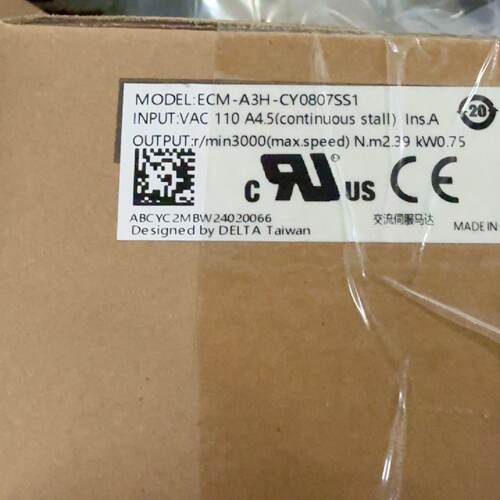 【请询价】台达伺服电机，型号ECM-A3H-CY0807SS1，全新原