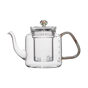 璃享高硼硅玻璃泡茶壶电陶炉煮茶壶花茶壶茶水分离莲花茶壶家用