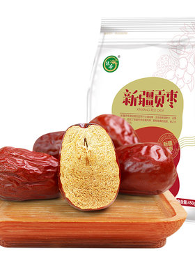 绿帝核小肉厚袋装450g大枣