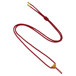 吊坠挂绳平安扣项链绳女款高档黄金玉佩玉器挂脖红绳子编绳半成品