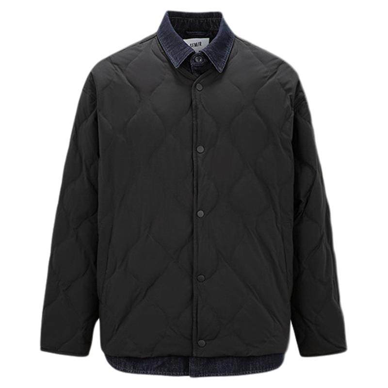 森马假两件外套防风三防羽绒服男