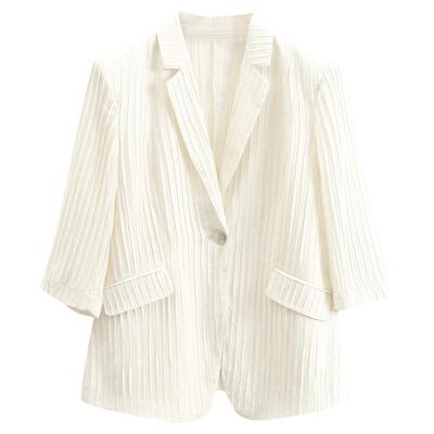 米皇2023夏新品中袖气质通勤西装