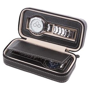 家用简约8位拉链手表收纳包便携式旅行手表收纳盒名表腕表收纳包