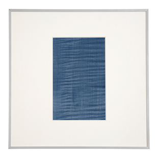 URFF DECO极简侘寂染色天然木纹装饰画银色框挂画小众气质客餐厅