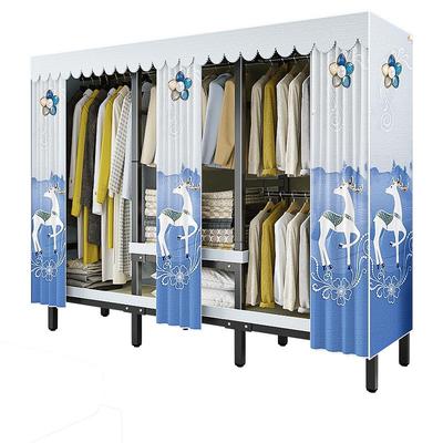 大容量现代简约免安装全挂式衣柜