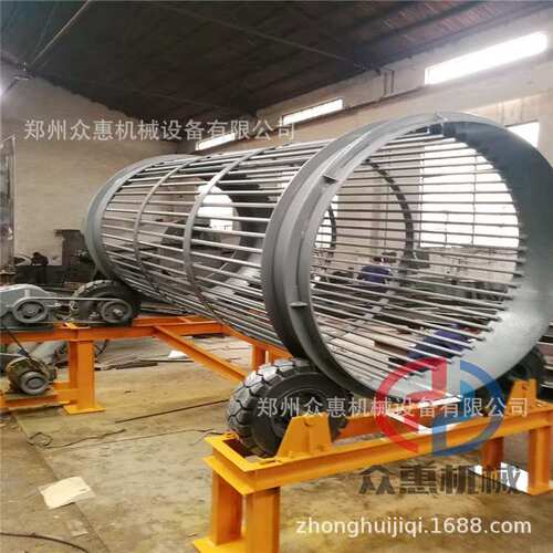 滚筒筛土机 圆筒筛沙机 筛石机厂家 低价批发 河南筛沙筛土机