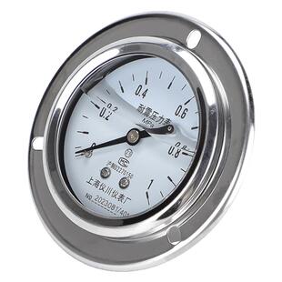 上海仪川仪表厂耐震压力表厂家直销防震抗震充油轴向安装YN-60ZT