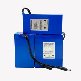 24V锂电池大容量聚合物22.2负LED灯街猫PLC设备可充电25.2V电源