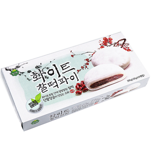 韩国进口零食品韩美禾白色巧克力打糕150g红豆馅糯米传统糕点
