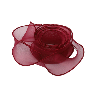 鱼尾纱丝带波浪拷边纱带手捧花花束缎带雪纱雪纺花艺鲜花包装材料