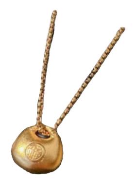 织纹雕金锤纹珐琅圈圈手链 古董感 镀18K金 坨坨铃铛盘缠吊坠手镯