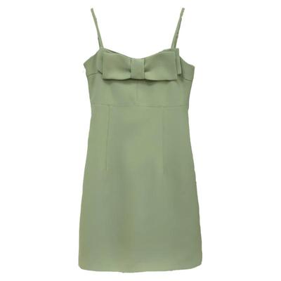 韩系气质a字裙西装蝴蝶结设计感