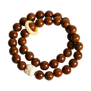 精品紫金鼠招财鼠非实心圆珠菩提子绕指柔手串手持男女佛珠盘玩