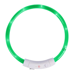 狗狗发光项圈夜间遛狗夜光夜行灯防走丢大小型犬带灯充电宠物脖圈