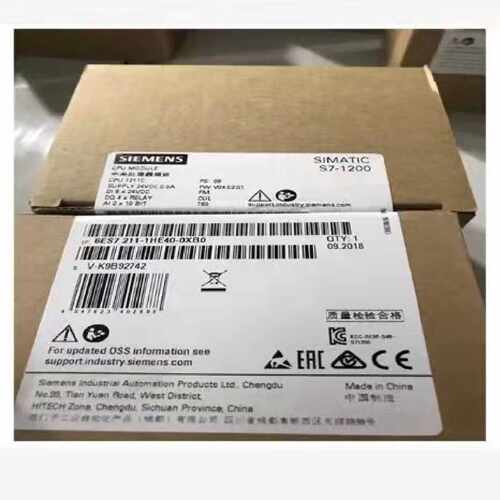议价全新现货原装6ES72111HE400XB0西门子S71200PLC模块6ES72111H