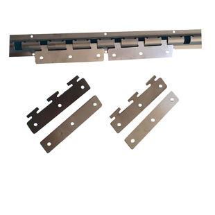 304不锈钢夹片轨道塑料帘子吊板家用食品厂软PVC门帘配件龙骨架