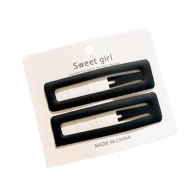 儿童糖果色发夹前额侧边刘海夹