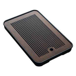 茶盘家用2025新款轻奢小型沥储水式茶台功夫茶具竹茶海干泡台托盘